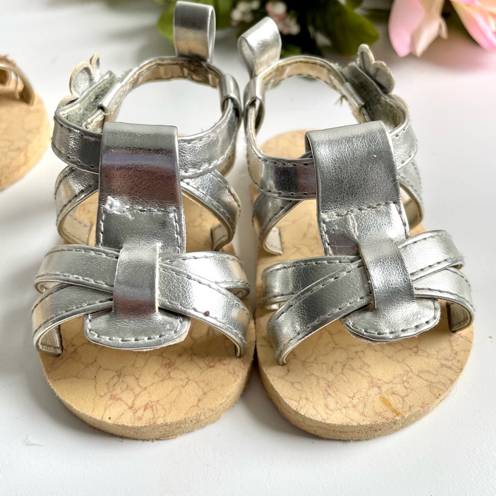 Super cute metallic baby sandals - Picture 3 of 13